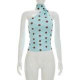 Sleeveless Polka Dot Tops GSBW-J26TP133