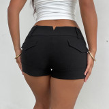 Solid Color Casual Shorts GPKJ-MR48280