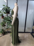 Sexy Tie Up Backless Wide Leg Jumpsuit GHYX-TXY5242