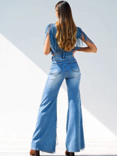 Tassel Straight Jeans YRST-D018