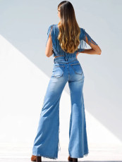 Tassel Straight Jeans YRST-D018
