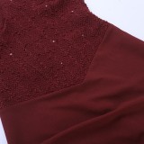 Solid Color High Split Tube Top Dress SUM-YL26115DGO
