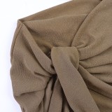 Solid Color Hollow Out Sling Mini Dress SUM-JY26064PFO