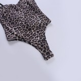 Leopard Print Sling Bodysuit SUM-YL26082MHO