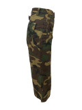Camouflage Print Loose Denim Pants LSD-2721