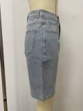Loose Denim Straight Mid Pant LSD-2785