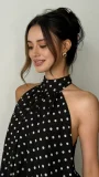 Sleeveless Backless Mesh Mini Dress GWSD-D1995166