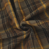 Vintage Plaid Print Long Skirt GPKJ-MR46427
