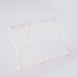 Print Contrast Color Tube Tops GPKJ-MR48953
