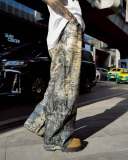 Men's Plus Size Graffiti 3D-Printed Straight-Leg Jeans GYLN-0429