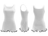 Knits Contrast Color Sleeveless Mini Dress HNIF-M3080