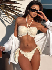 Halterneck Backless Bikinis 2 Piece Swimsuit CSYZ-G618RY