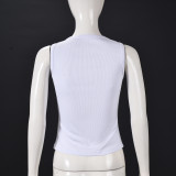 Contrast Color Sleeveless Tank Top GFRT-42059TBG