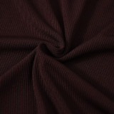 Contrast Color Tie Up Two Piece Skirts Set GFRT-42131SBG