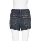 Fashion Irregular Denim Shorts GPKJ-MR47808
