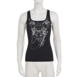 Print Sleeeveless Tank Tops GPKJ-MR46136