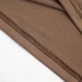 Solid Color Short Sleeve T Shirt Pants 2 Piece Set GDSF-D26ST129