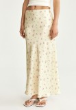 Satin Print Long Skirts GKYS-1111