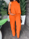 Plus Size Solid Color Sleeveless Loose Two Piece Pants Set SFY-749