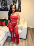 Sleeveless Sport Tank Tops Two Piece Pants Set SFY-871