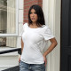 Butterfly Backless Cross Tie Up T Shirt GPKJ-MR48756