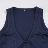 Solid Color Sleeveless Tank Tops GPKJ-MR48196