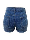Fashion Washed Hot Drill Holes Denim Short LSD-2816