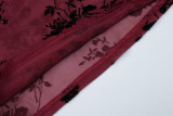 Mesh See Through Patchwork Tops LJSF-T6321251X