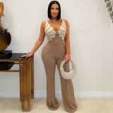 V Neck Sleeveless Casual Jumpsuit CYA-901595