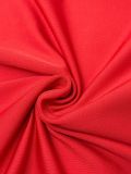 Plus Size Solid Color Sling Mini Dress GAWE-6755