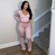 Lace V Neck Long Sleeve Pants 2 Piece Set SHD-8009