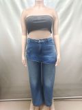 Fashion Washed Straight Jeans GAKF-60401