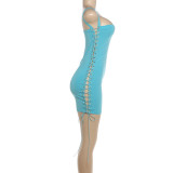 Solid Color Sling Bandage Dress XEF-K6D08022A