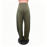 Solid Color Casual Wide Leg Pants BGN-369
