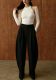Solid Color Casual Wide Leg Pants BGN-369