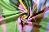 Contrast Color Print Seventh Jumpsuit XEF-K6S08536A