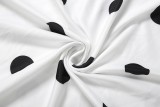 Polka Dot Print Tube Top Maxi Dress XEF-K6D07455A
