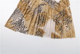 Sexy Halterneck Print Backless Maxi Dress XEF-K6D06906A