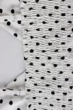 Polka Dots Print V Neck Top GXIY-K26L2431