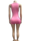 Print Sleeveless Mini Dress GFCF-1492