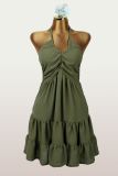 Backless Halterneck Mini Dress YWXS-K25L1775