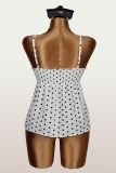 Polka Dots Print V Neck Top GXIY-K26L2431