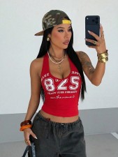 Letter Print Sleeveless Tank Top YWXS-K26L2412
