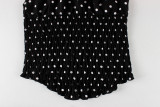 Polka Dots Print Halterneck Tank Top GXIY-K26L2606
