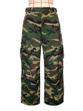 Camouflage Print Loose Casual Pants SH-391581
