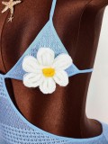 Deep V Neck Halterneck Hollow Out Mini Dress GXIY-K26L2480
