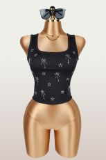 Hot Drill Sleeveless Tank Top GXIY-K26L2176