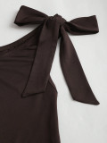 Pleats Double-Layer Ruffles Mini Dress GXIY-K25L1778
