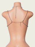 Colored Gemstone Halter Chain Tank Top GZYY-B25266