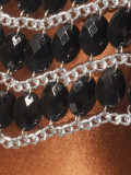 Rhomboid Gemstone Metal Halterneck Vest GZYY-B25761